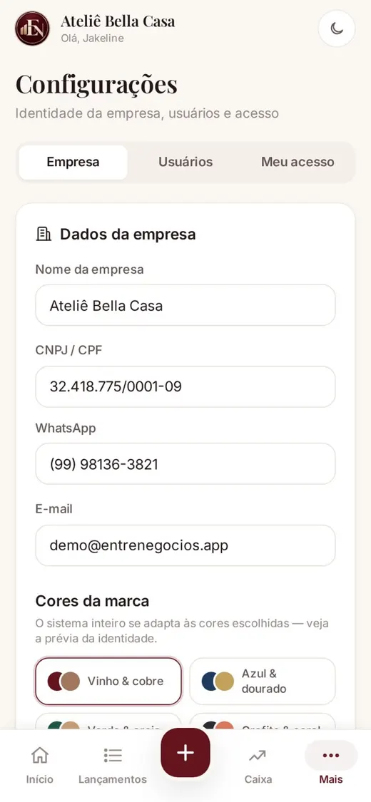 Sua marca e encerramento