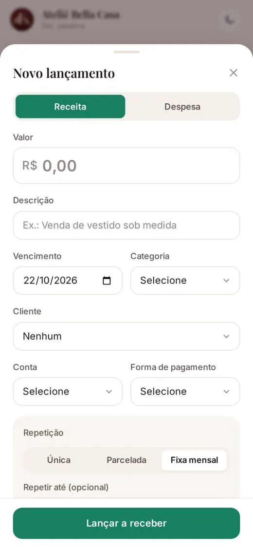 Conta fixa do mês